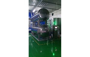 江蘇南通全自動雙層水浴1200*3600使用現(xiàn)場。用于鵪鶉蛋高溫殺菌。