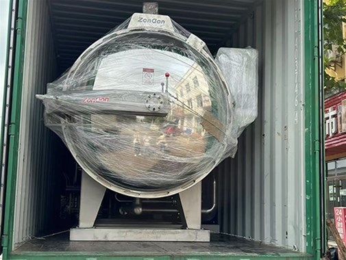 眾工機械 全自動袋裝蔬菜高溫蒸汽殺菌鍋發貨俄羅斯